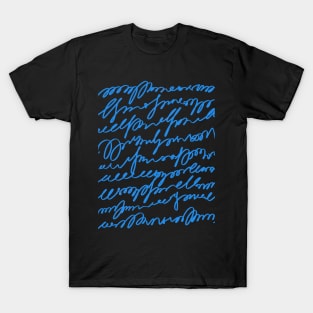 Imagine blue words T-Shirt